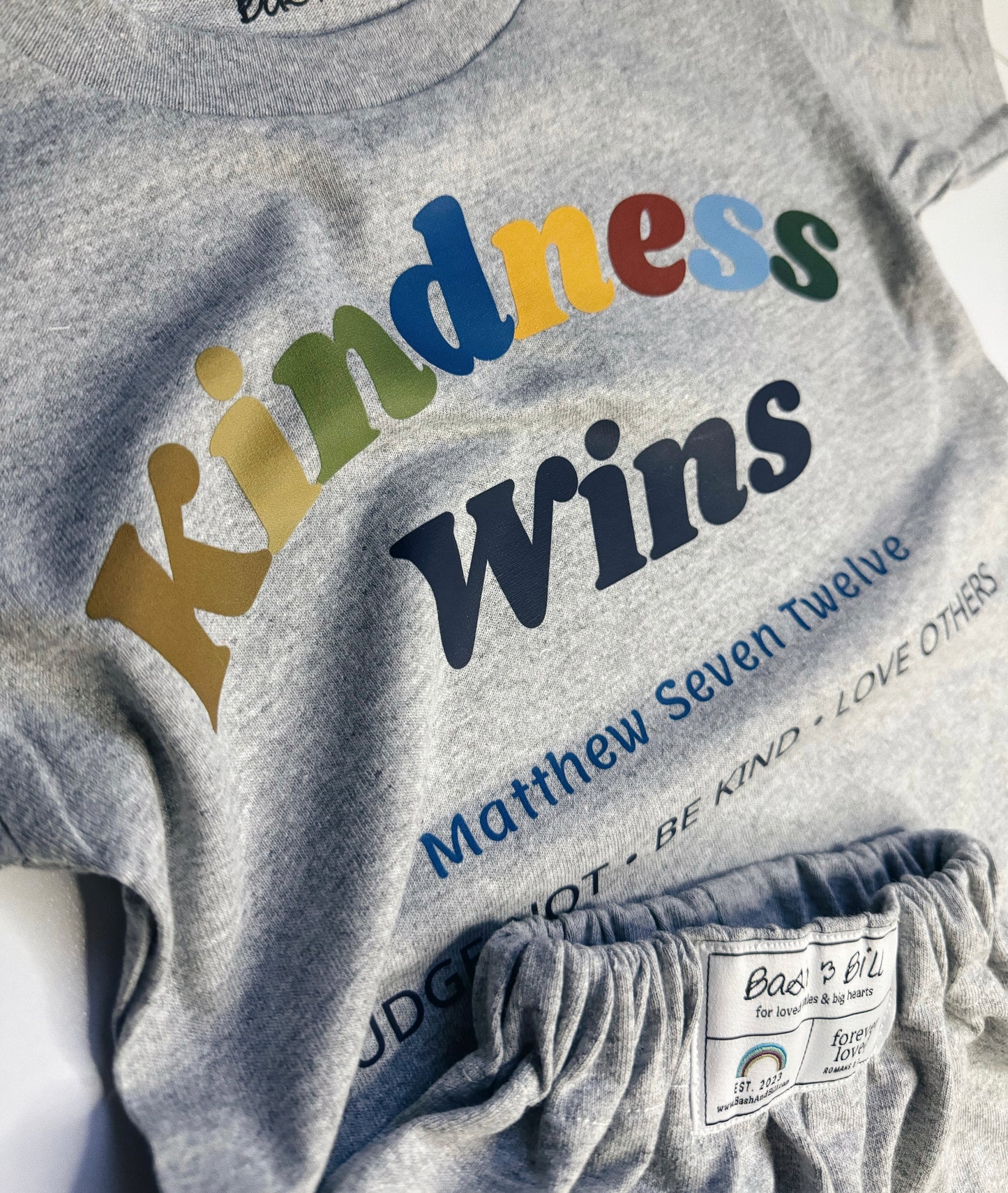"Kindness Wins" Shorts & Top Set