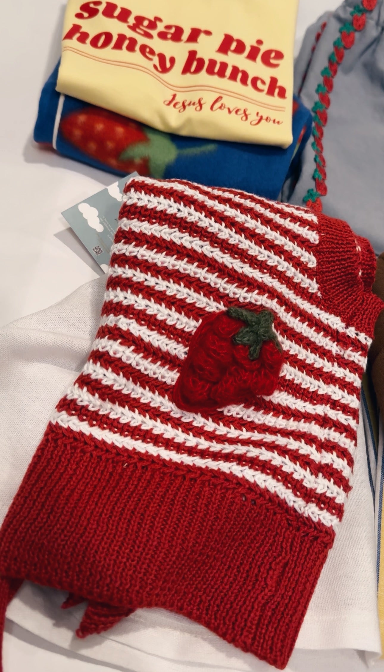 Strawberry Knit Sweater Vest