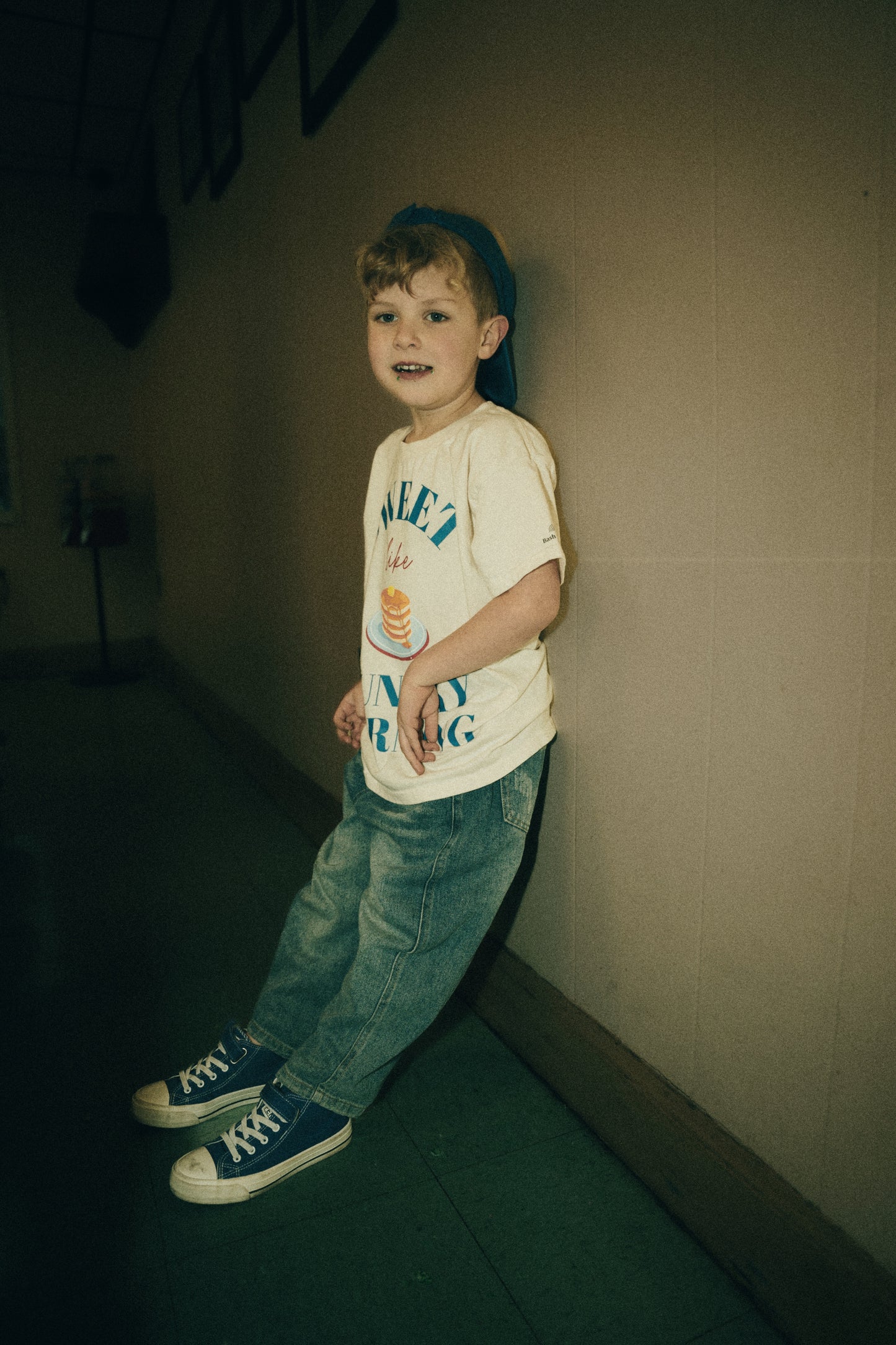 Straight Leg Denim - Vintage Blue