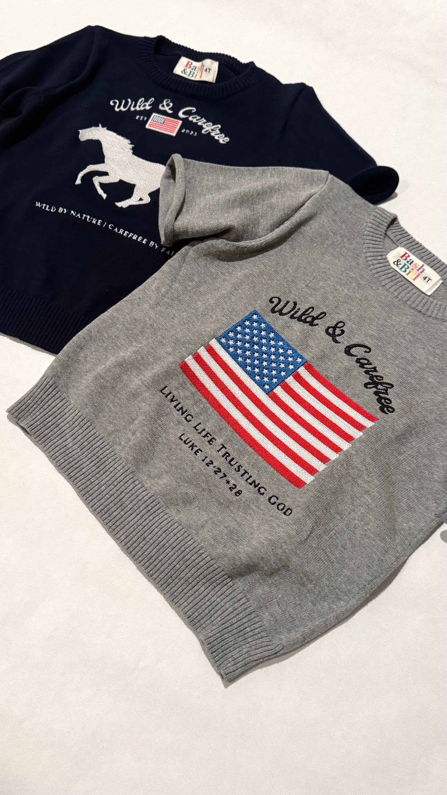 "Wild & Carefree" Knit top - Navy