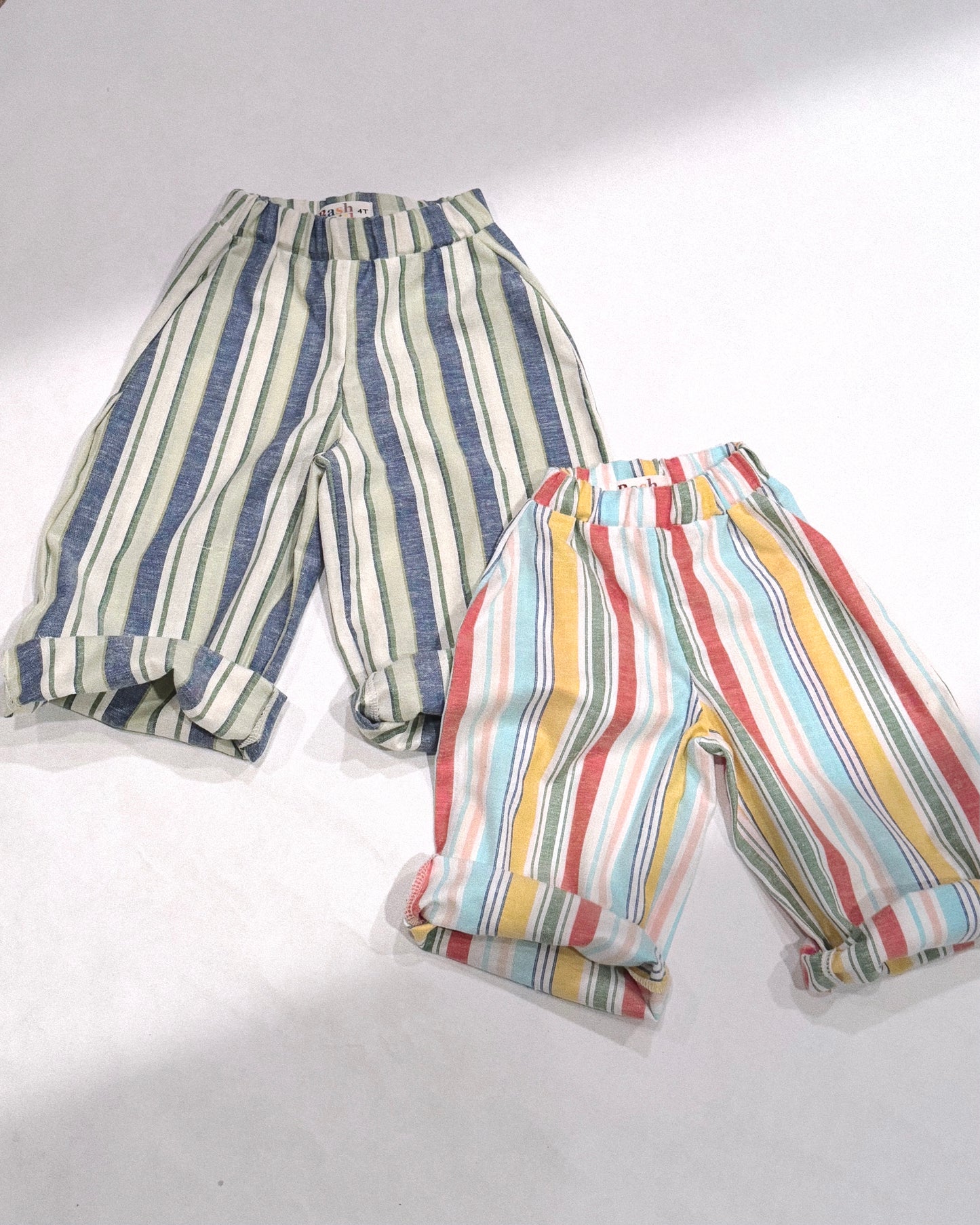 Linen/Cotton Pant - Striped