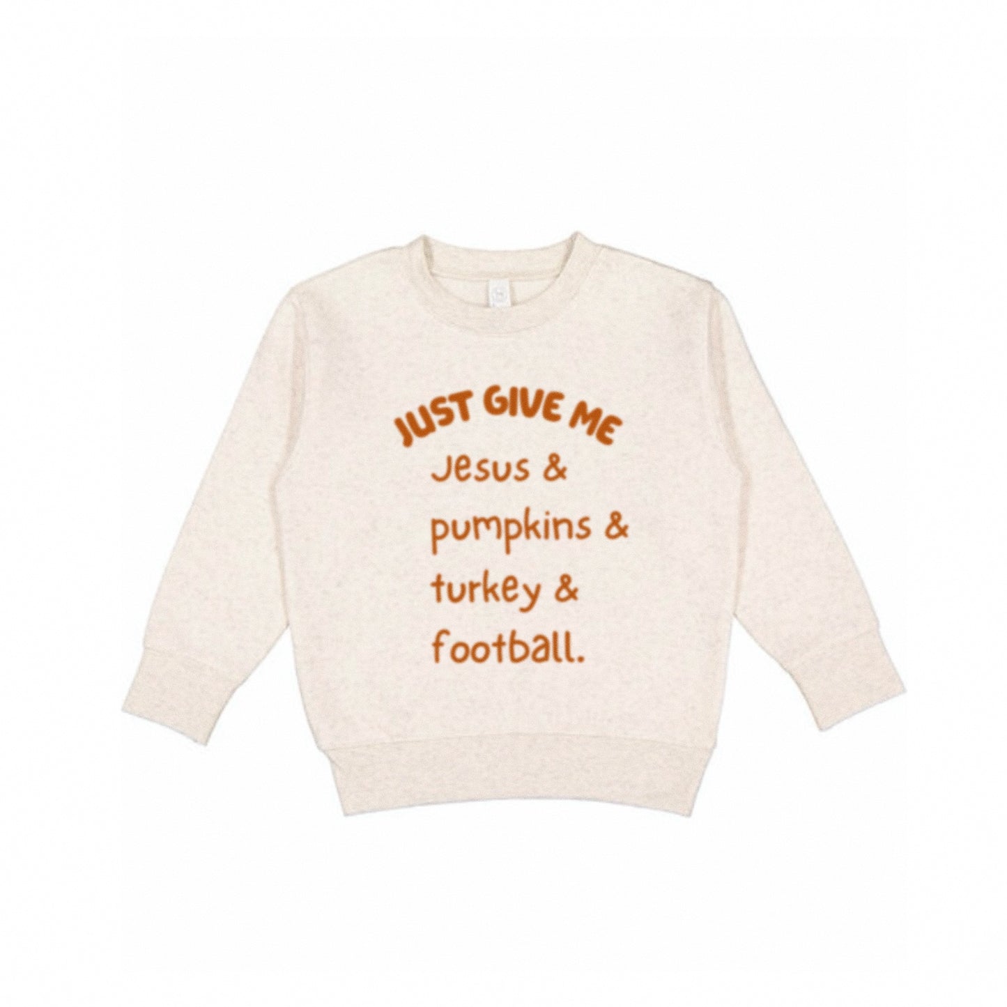 "Fall Vibes" Crewneck Pullover - Natural