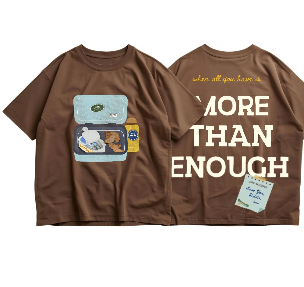 "More Than Enough" Tee - Brown