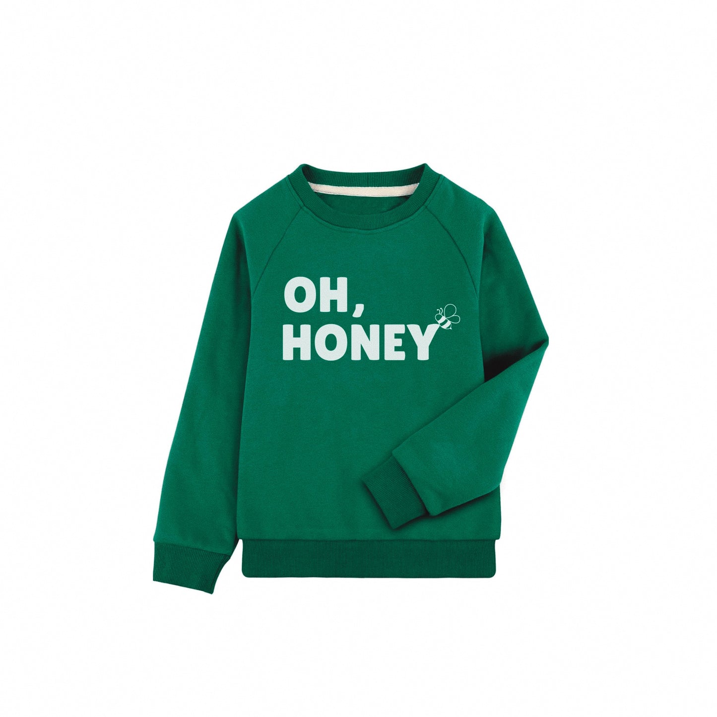 "Oh, Honey" Graphic Pullover - Green