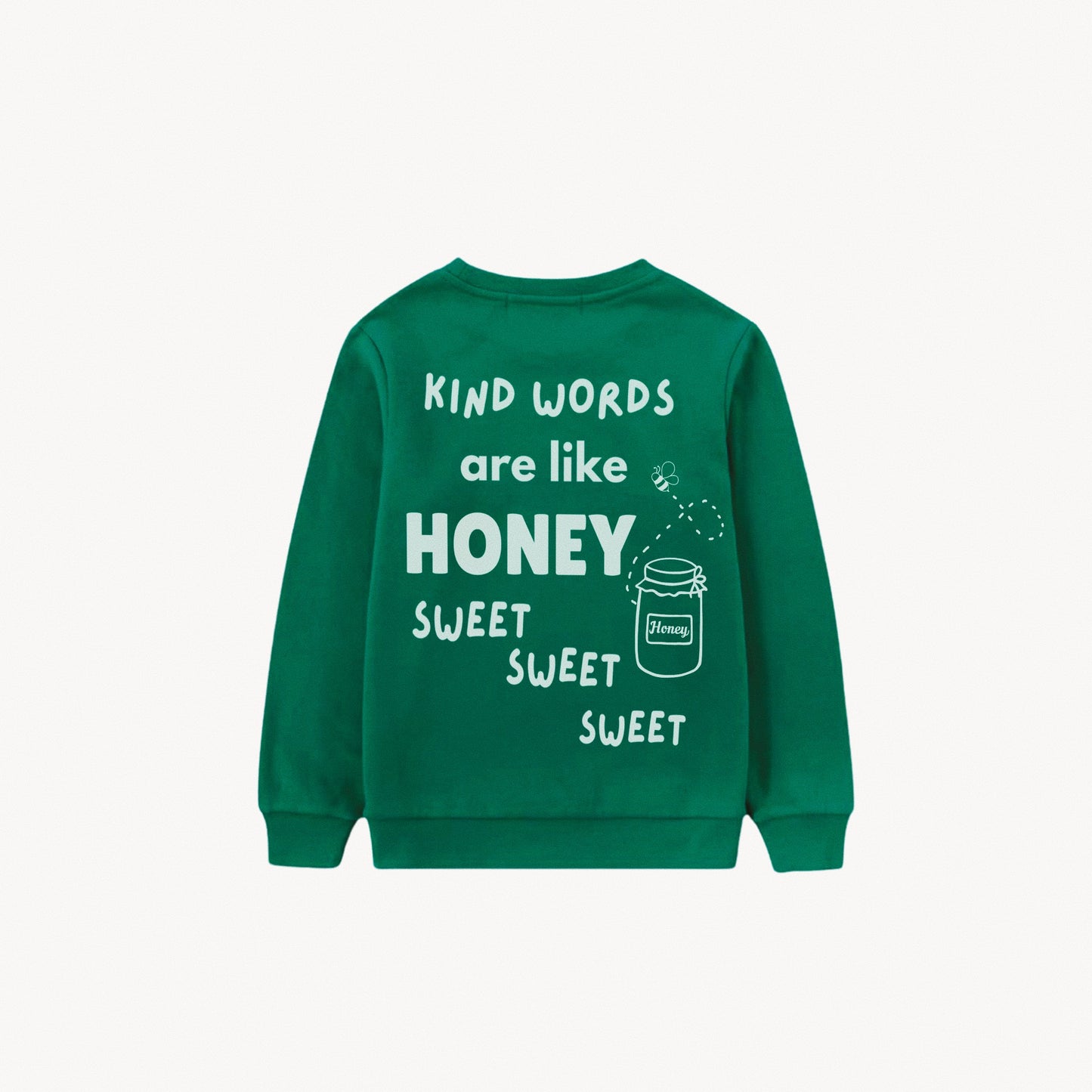 "Oh, Honey" Graphic Pullover - Green