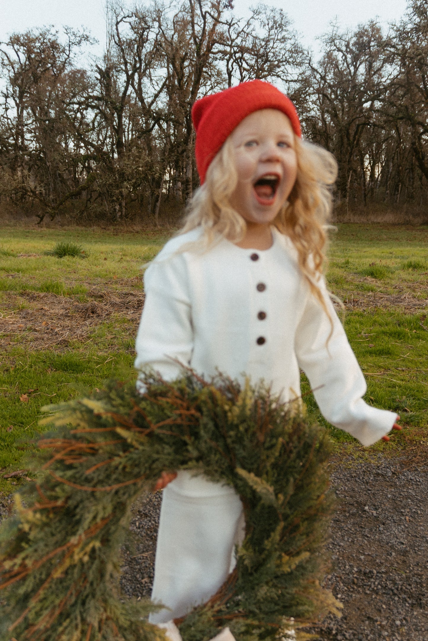 Knitted Henley Set - Ivory