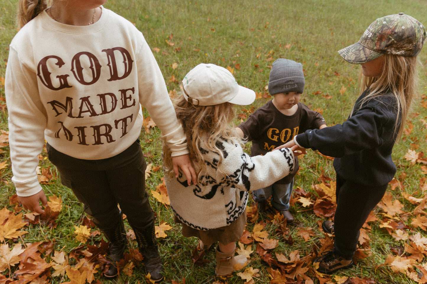 "Dirt Don't Hurt" Crewneck - Natural