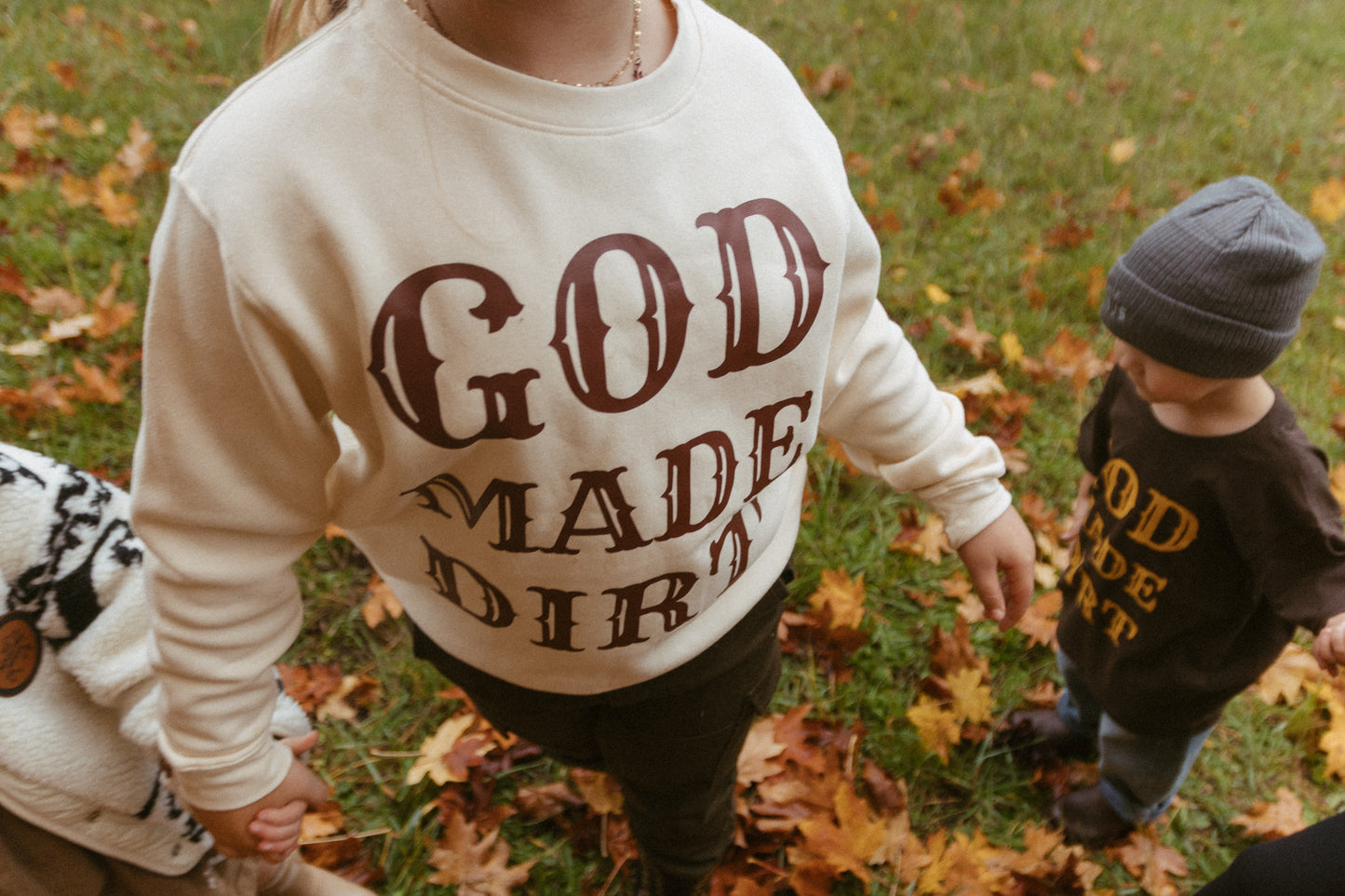 "Dirt Don't Hurt" Crewneck - Natural