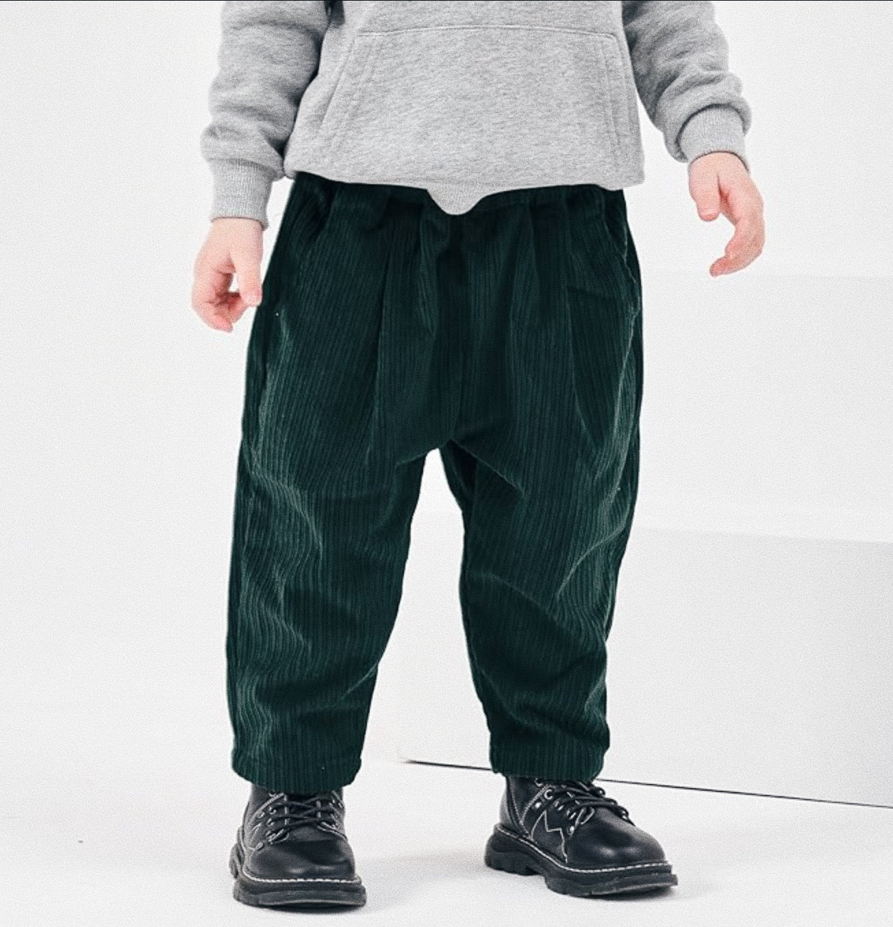 Tapered Cord Pant - Evergreen