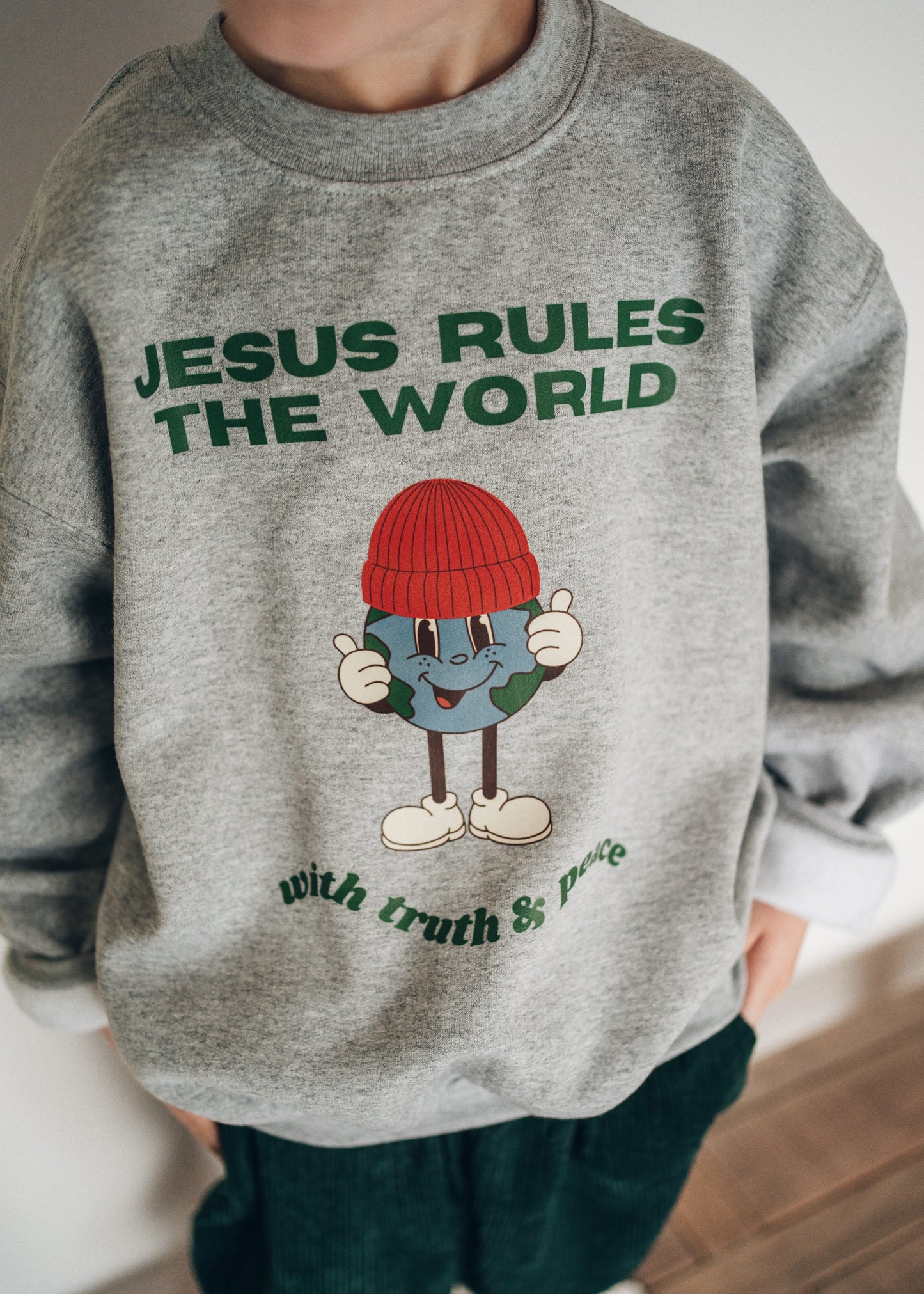 "Jesus Rules" Crewneck Pullover