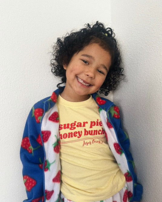 "Sugar Pie-Honey Bunch" Graphic Tee - Lemon