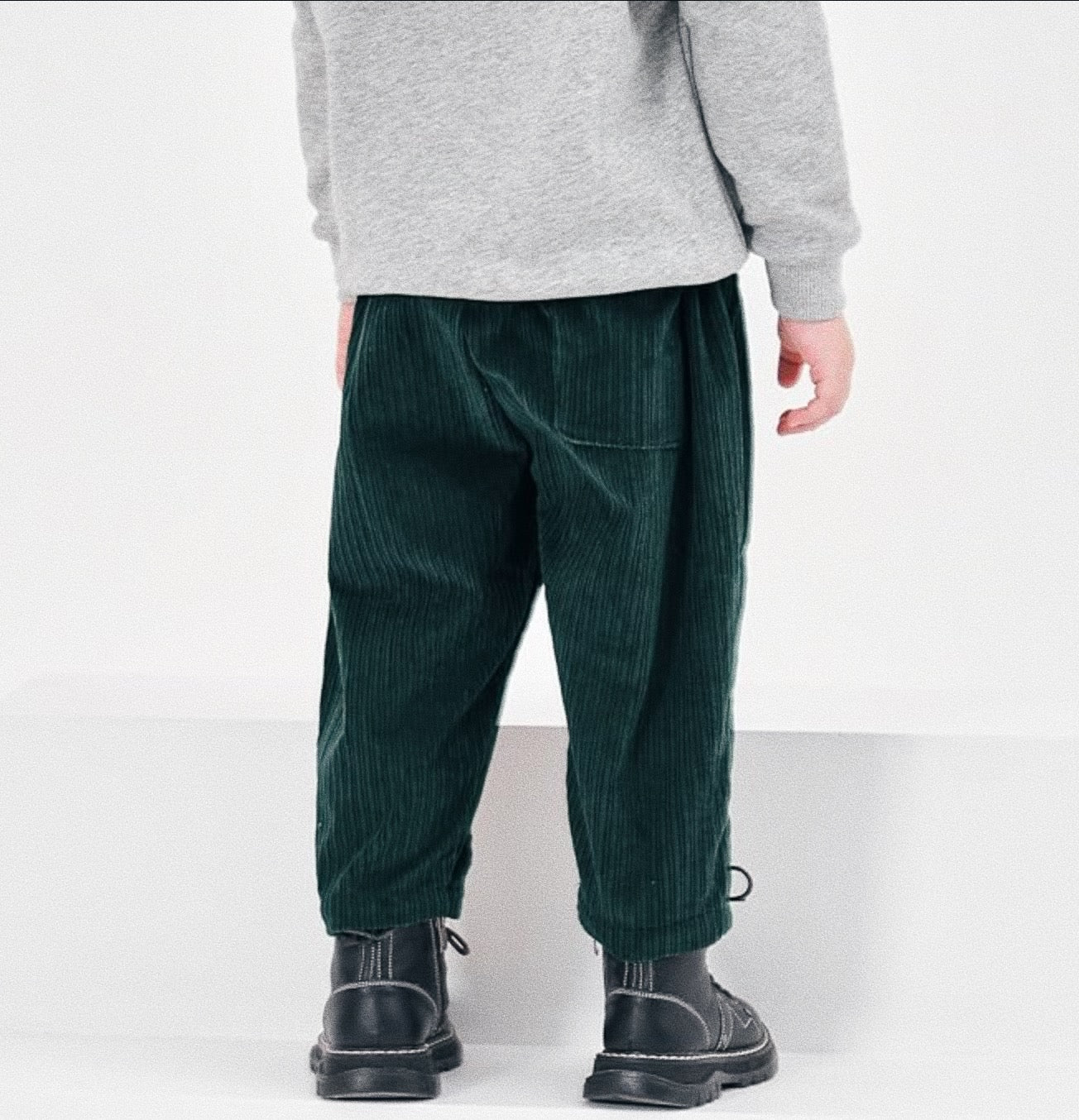 Tapered Cord Pant - Evergreen