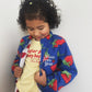 Strawberry Fleece Jacket - Blue