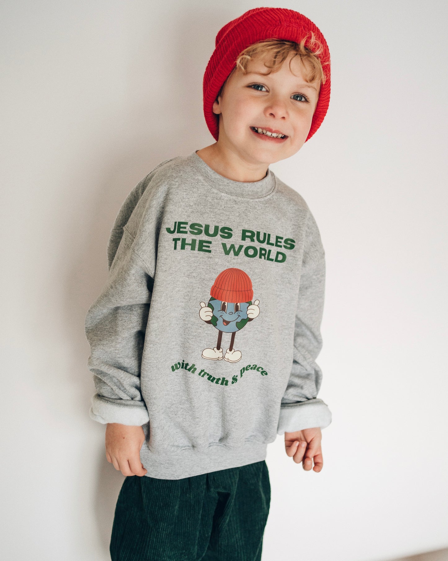 "Jesus Rules" Crewneck Pullover