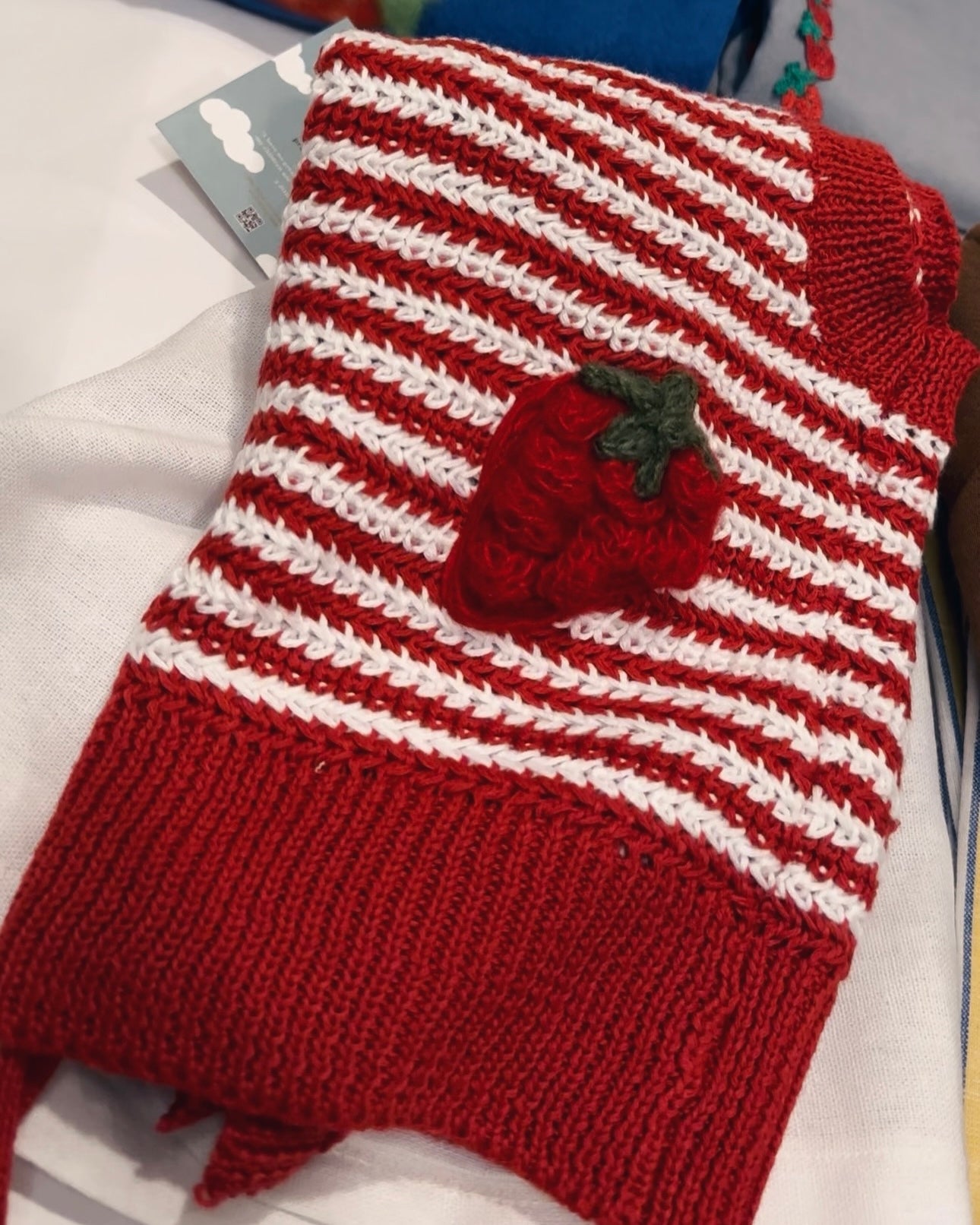 Strawberry Knit Sweater Vest