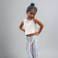 Linen/Cotton Pant - Striped