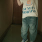 Straight Leg Denim - Vintage Blue