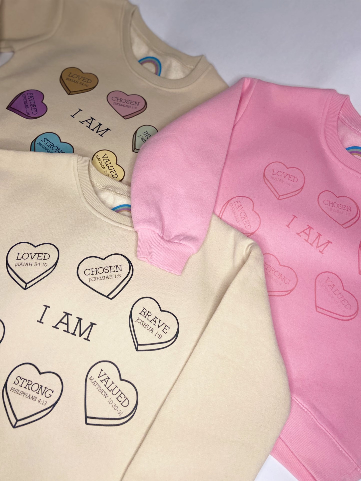 "Affirmation Truths Heart" Crewneck Pullover