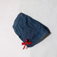 Denim Side-Bow Shorts