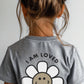 "I Am Loved By God" Flower Tee - Gray