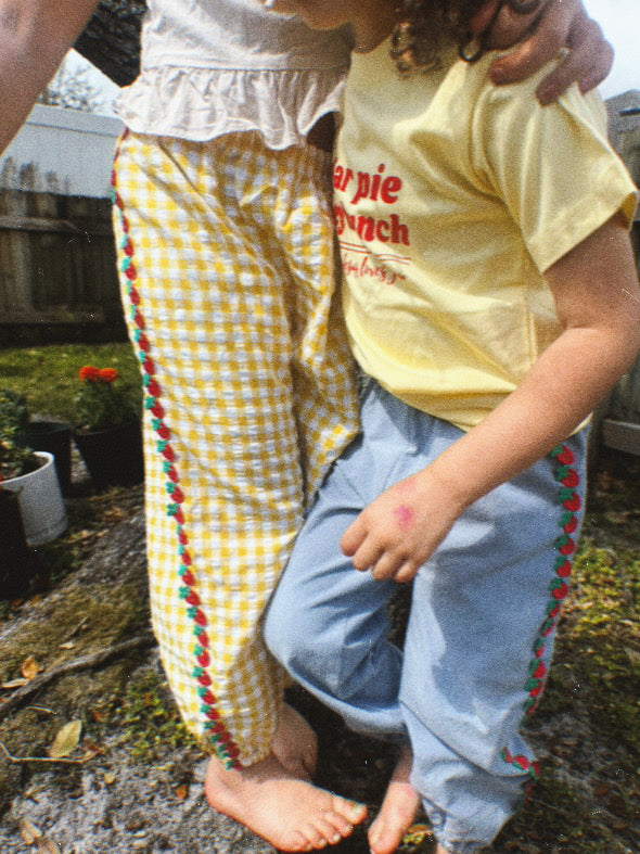 Side-trim Pant - Gingham