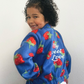 Strawberry Fleece Jacket - Blue