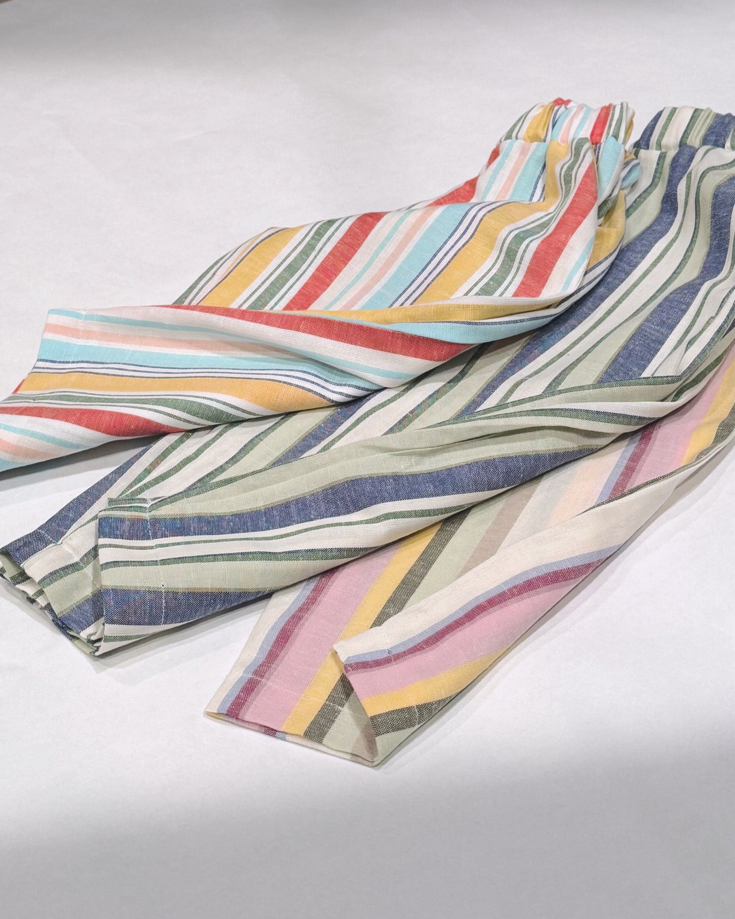 Linen/Cotton Pant - Striped
