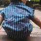 Cotton Striped Top & Short set - Denim