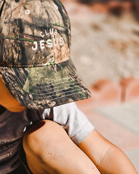 "Club Jesus" Cotton Cap - Camo