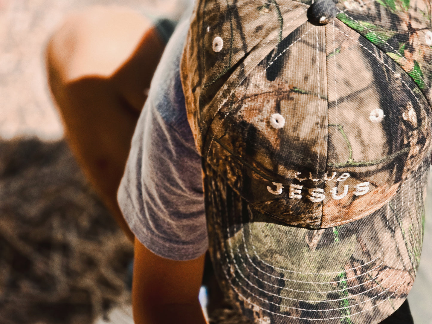 "Club Jesus" Cotton Cap - Camo