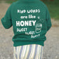 "Oh, Honey" Graphic Pullover - Green