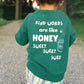 "Oh, Honey" Graphic Pullover - Green