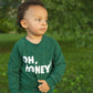 "Oh, Honey" Graphic Pullover - Green