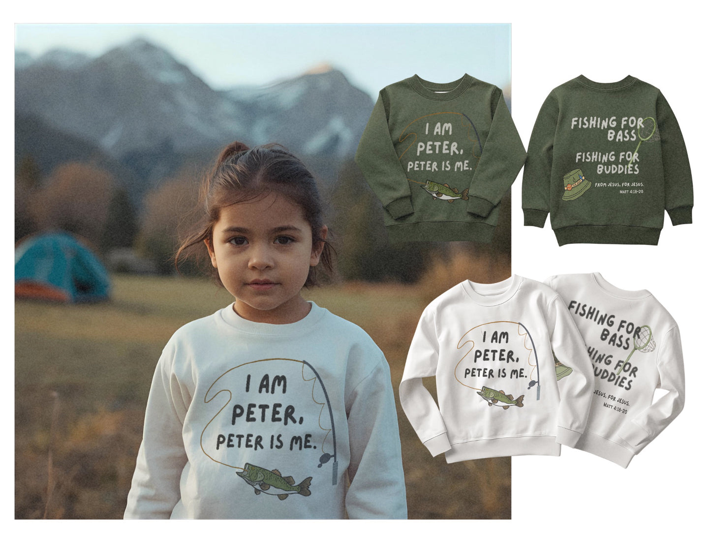 "Fisher of Buddies" Crewneck