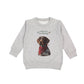 "Dogs In Heaven" Graphic Crewneck - Gray