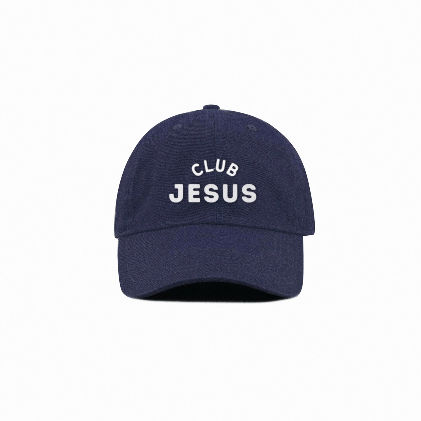 "Club Jesus" Cotton Cap - Navy