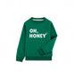 "Oh, Honey" Graphic Pullover - Green