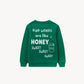 "Oh, Honey" Graphic Pullover - Green