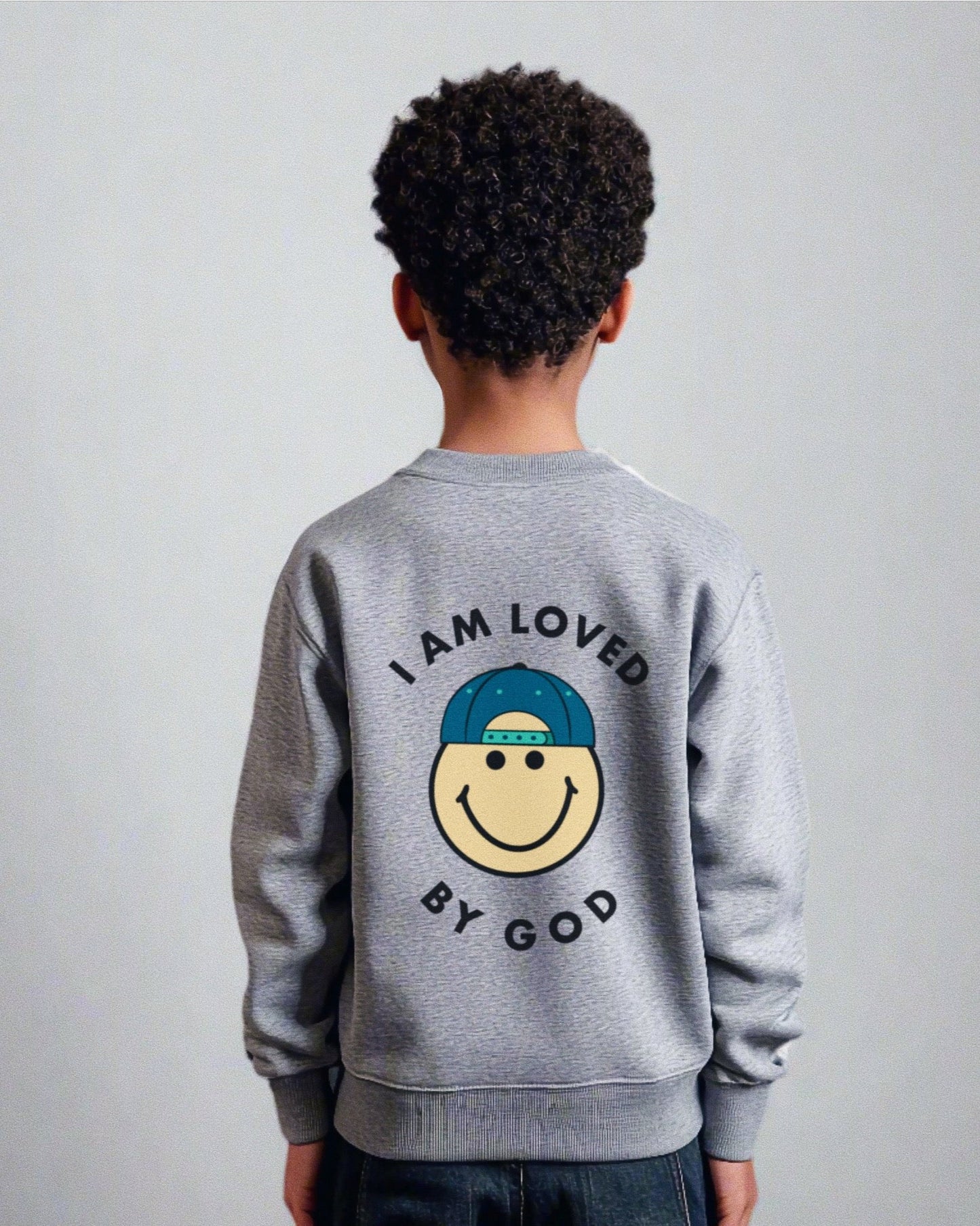 "I Am Loved By God" Smiley Crewneck Pullover
