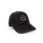 Smiley Cotton Cap - Black